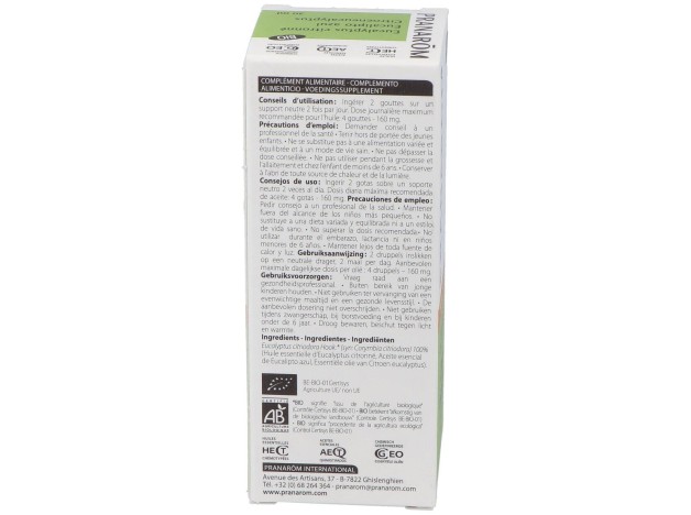 Eucalipto Azul Hoja Aceite Esencial Bio 30Ml.