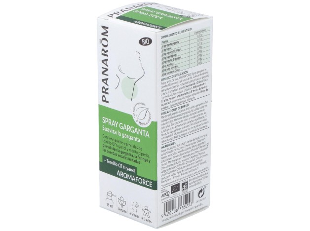 Pranarôm Aromaforce Spray Garganta Bio 15Ml