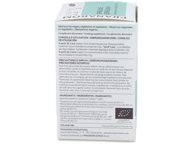 Espirulina Micro Algas 150Comp. Bio Vegan