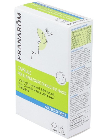 Pranarôm Allergoforce Cápsulas Confort Ojos Y Nariz 30Caps