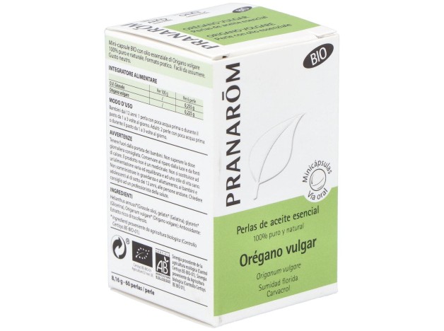 Pranarom Oregano Vulgar Ac. Esencial En Perlas...