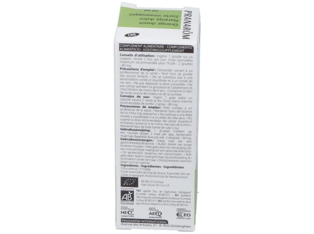 Pranarôm Aceite Esencial De Naranja Dulce Bio 10Ml