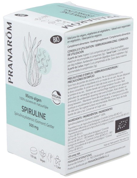 Espirulina Micro Algas 150Comp. Bio Vegan