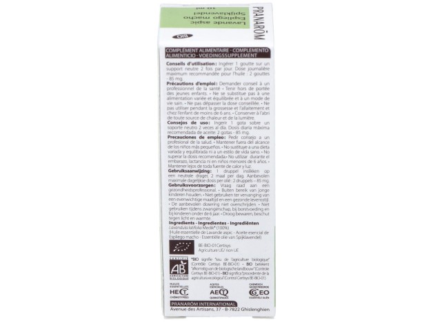 Pranarôm Aceite Esencial De Espliego Macho Bio...