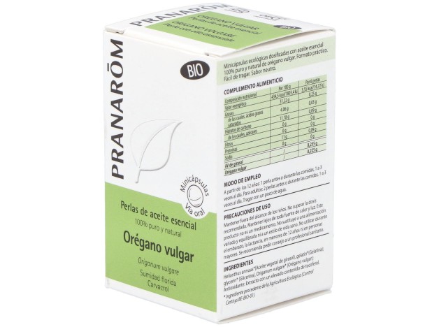 Pranarom Oregano Vulgar Ac. Esencial En Perlas...