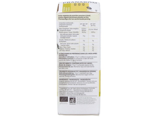 Pranarôm Aceite Vegetal De Argán Bio 50Ml