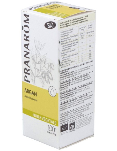 Pranarôm Aceite Vegetal De Argán Bio 50Ml