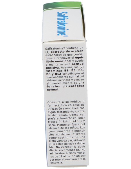 Saffratonine (Azafran Y Otros) 30Cap.