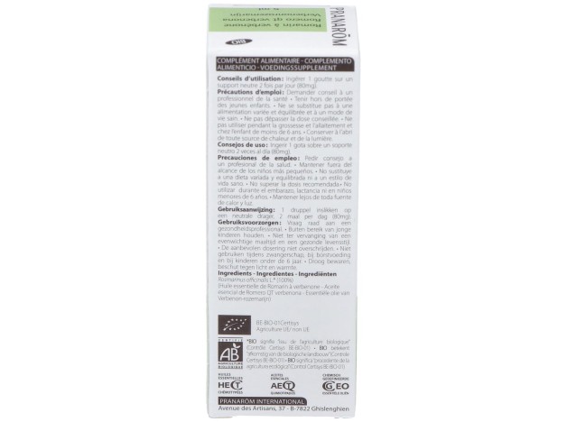 Pranarôm Aceite De Romero Qt Verbenona Bio 5Ml