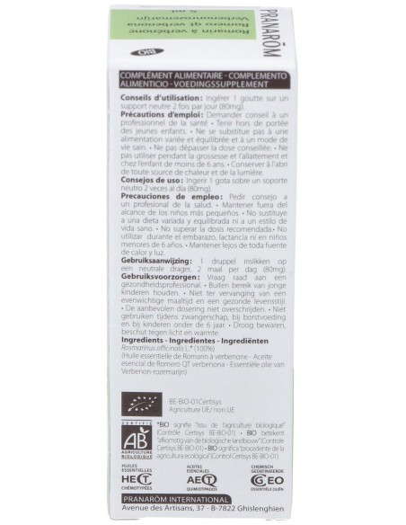 Pranarôm Aceite De Romero Qt Verbenona Bio 5Ml