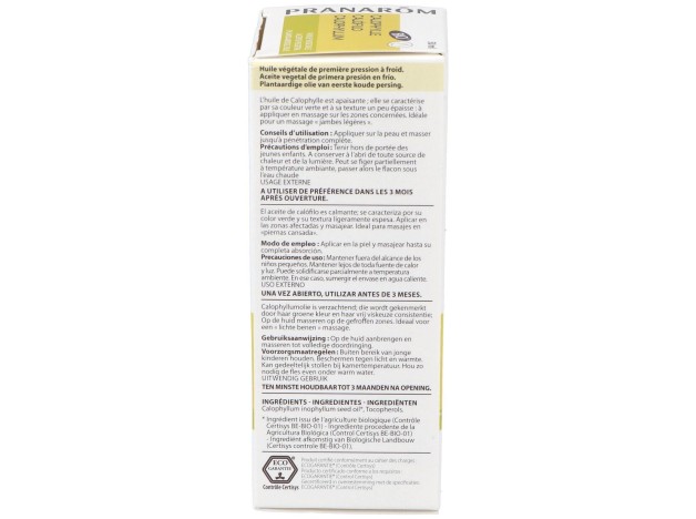 Pranarôm Bio Aceite Vegetal Calófilo 50Ml