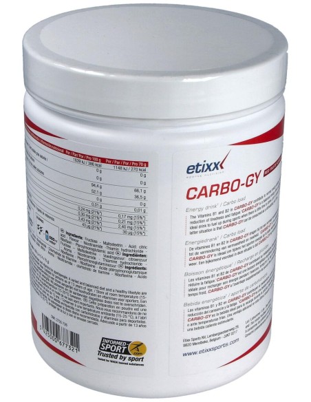 Etixx Carbo-Gy Powder Red Fruits 1Kg.