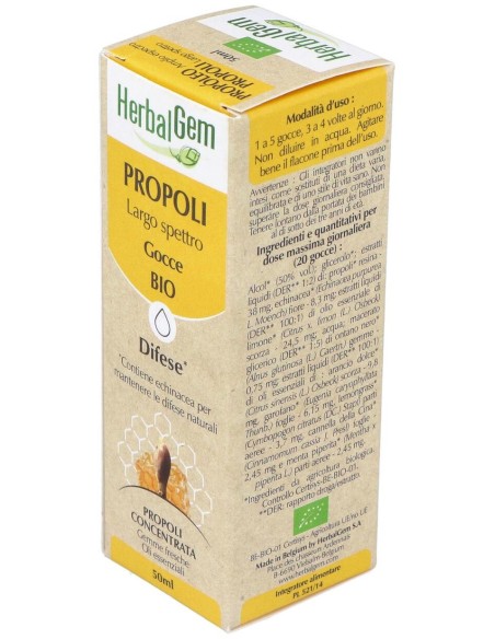 Herbalgem Propóleo Bio Amplio Espectro Gotas 50Ml