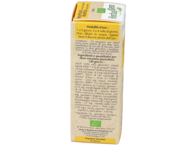 Herbalgem Propóleo Bio Amplio Espectro Gotas 50Ml
