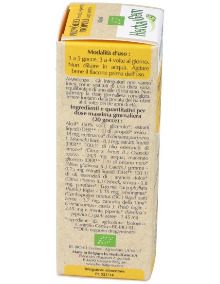 Herbalgem Propóleo Bio Amplio Espectro Gotas 50Ml
