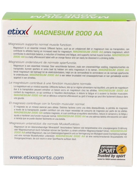 Etixx Magnesium 2000 Aa 30Comp.Eferv.