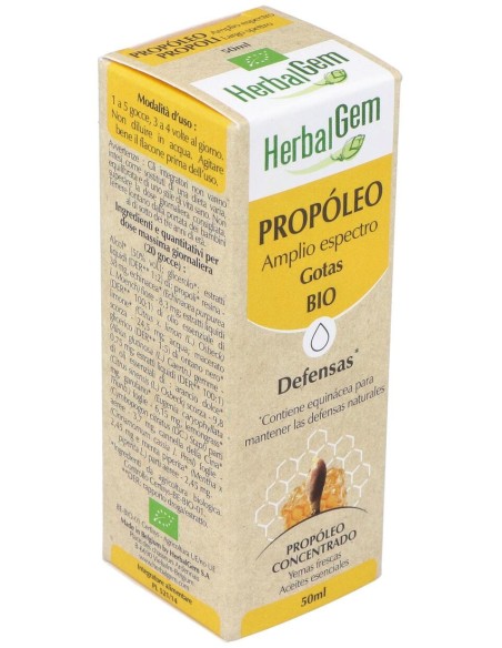 Herbalgem Propóleo Bio Amplio Espectro Gotas 50Ml