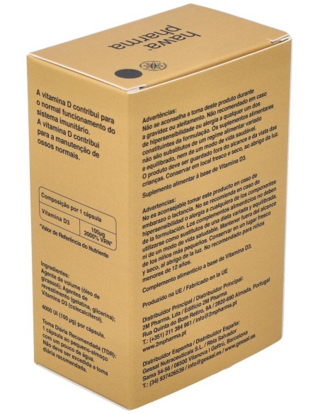 Hawa Vitamina D3 4000Ui 60Cap.