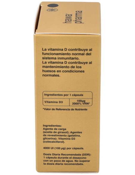 Hawa Vitamina D3 4000Ui 60Cap.