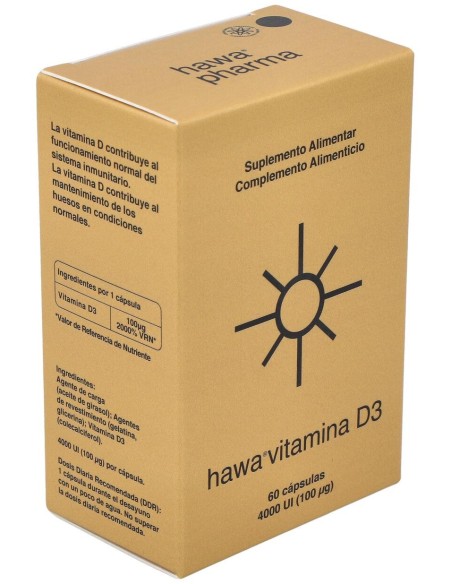 Hawa Vitamina D3 4000Ui 60Cap.