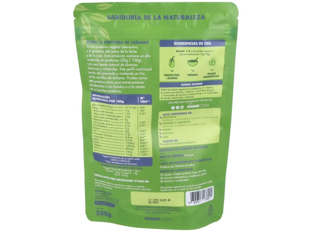 Proteina De Cañamo Superalimento 250Gr. Bio