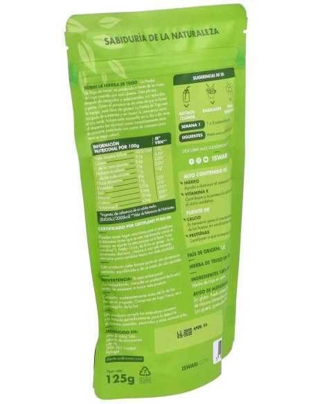 Hierba De Trigo Superalimento 125Gr. Bio