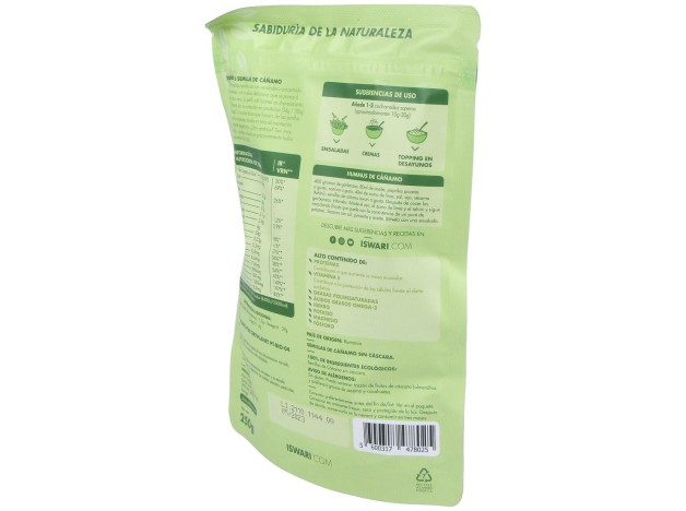 Semillas De Cañamo Sin Cascara 250Gr. Bio