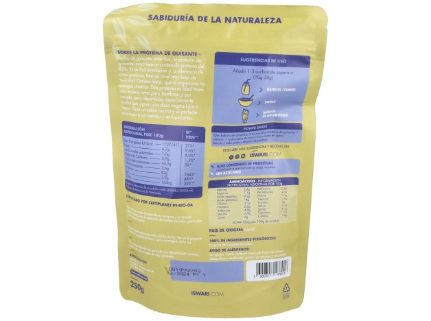 Proteina De Guisante Superalimento 250Gr. Bio