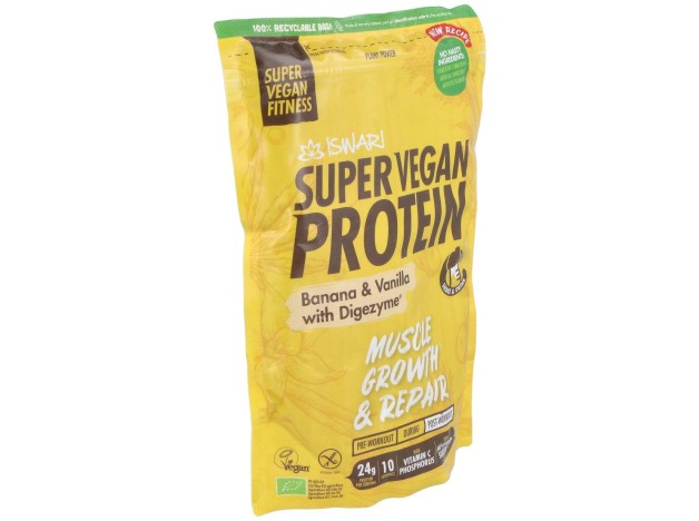 Super Vegan Protein Fitness Platano-Vainilla 350Gr