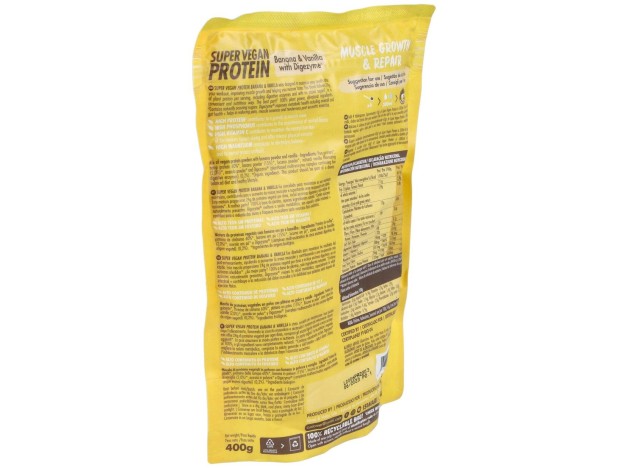 Super Vegan Protein Fitness Platano-Vainilla 350Gr