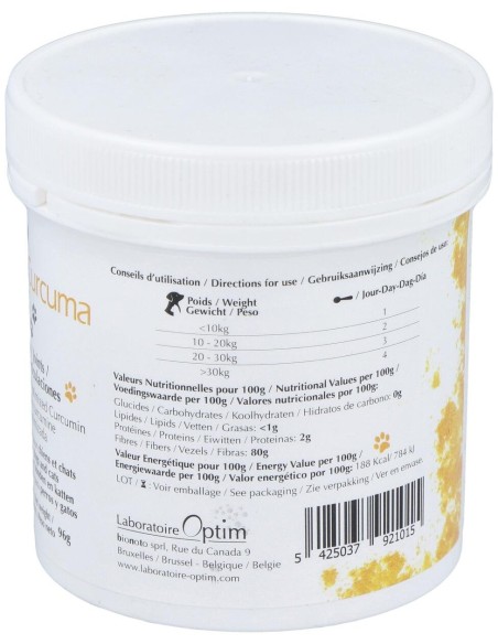 Optim Curcuma Cats %26 Dogs Polvo 96Gr.