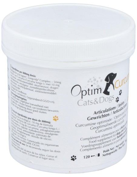 Optim Curcuma Cats %26 Dogs Polvo 96Gr.