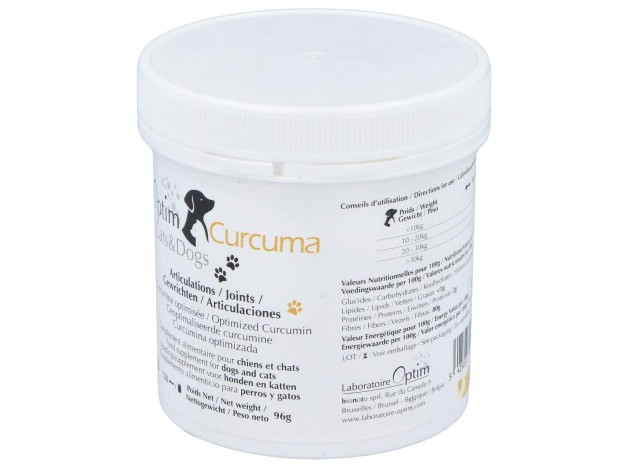 Optim Curcuma Cats %26 Dogs Polvo 96Gr.