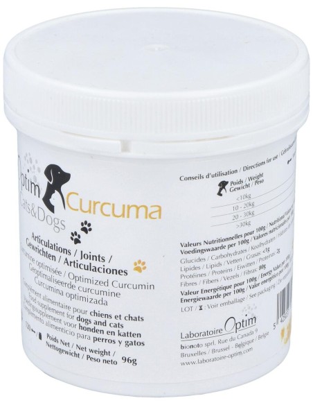 Optim Curcuma Cats %26 Dogs Polvo 96Gr.