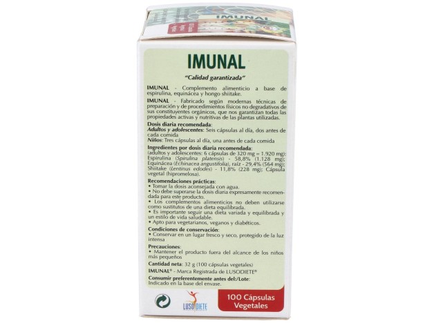 Imunal 100Cap. Lusodiet