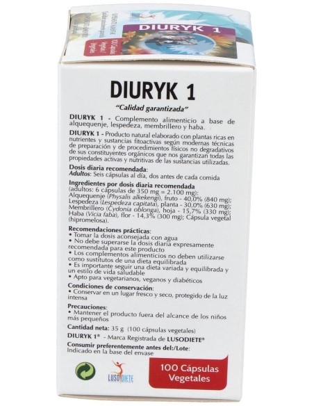 Lusodiete Diurik 1 100Caps