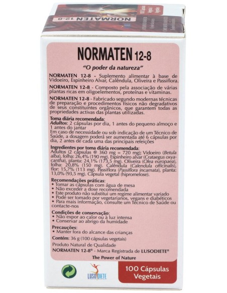 Lusodiete Normaten 12-8 100Caps