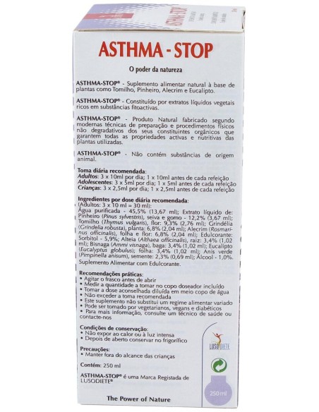 Asthma-Stop 250Ml. Lusodiete