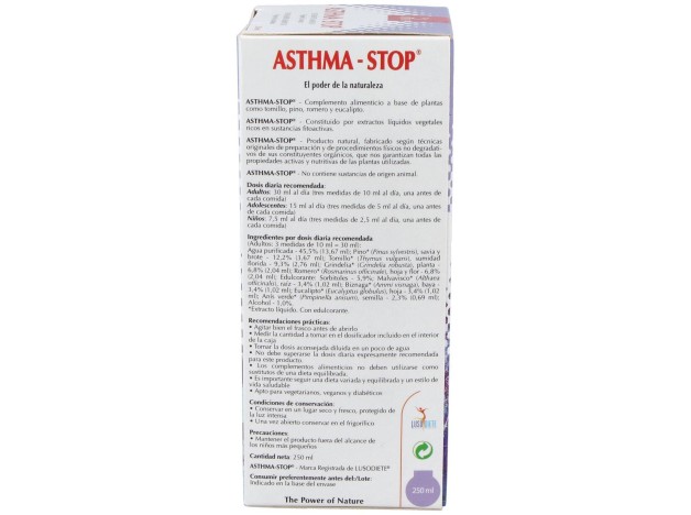 Asthma-Stop 250Ml. Lusodiete