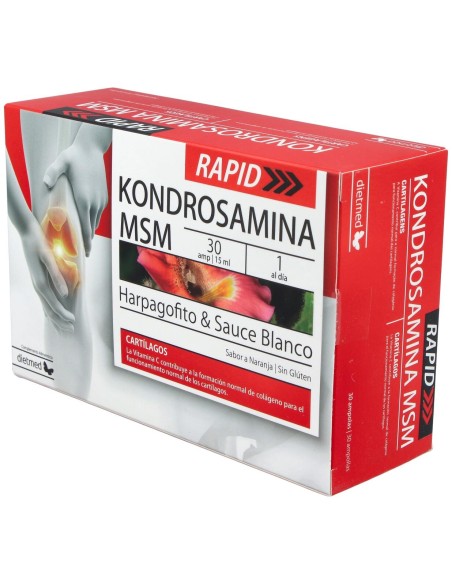 Dietmed Kondrosamina Msm Rapid 30 Ampollas