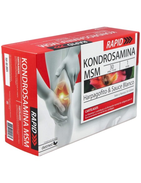 Dietmed Kondrosamina Msm Rapid 30 Ampollas