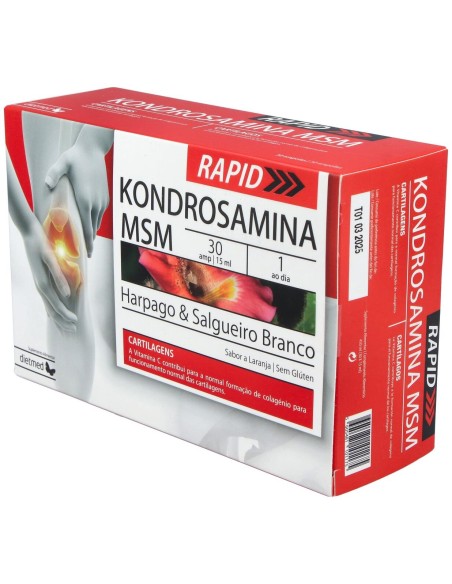 Dietmed Kondrosamina Msm Rapid 30 Ampollas