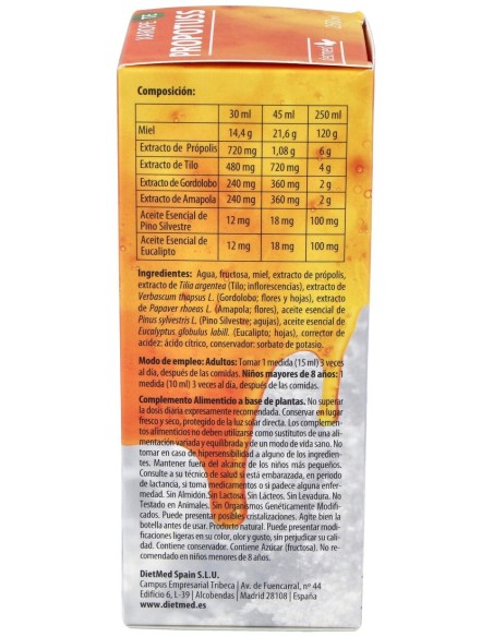 Dietmed Propotuss Té Jarabe Eucalipto 250Ml