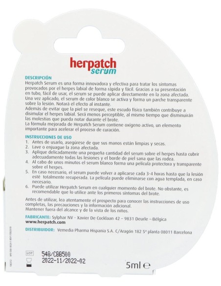 Herpatch Herpes Sérum + Bálsamo Labial 2 U