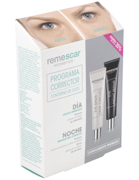 Remescar Programa Corrector Bolsas Y Ojeras+Reparador Noche 2X8Ml