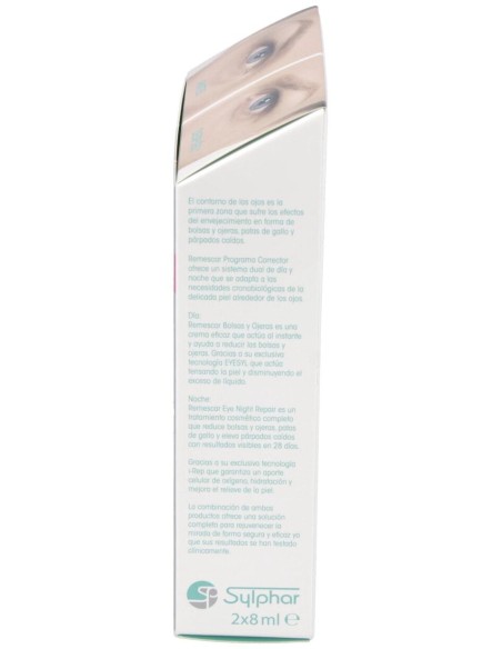 Remescar Programa Corrector Bolsas Y Ojeras+Reparador Noche 2X8Ml