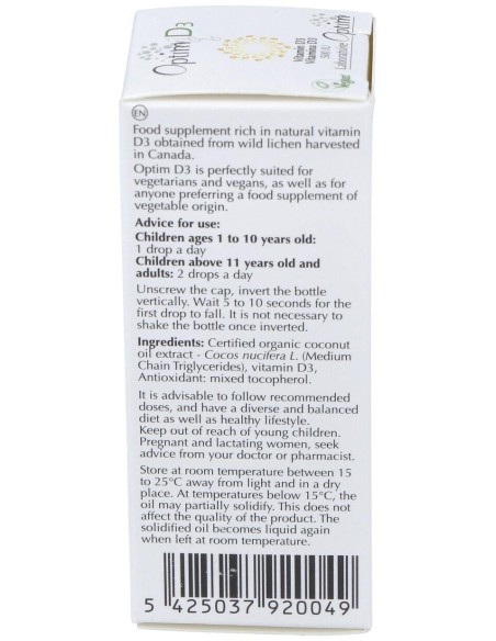 Optim D3 20Ml.