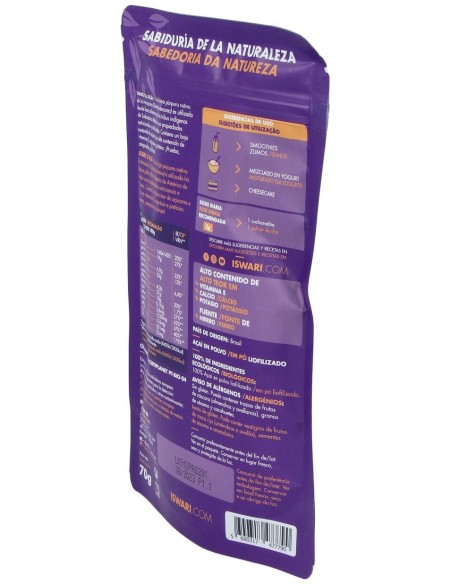 Açai Liofilizado Superalimento 70Gr. Bio