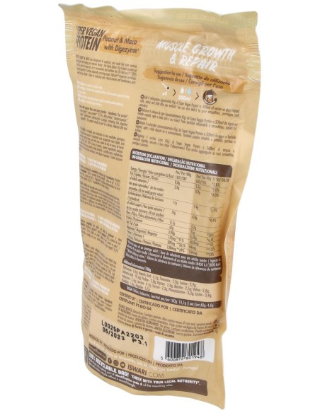 Super Vegan Protein Fitness Cacahuete-Maca 350Gr
