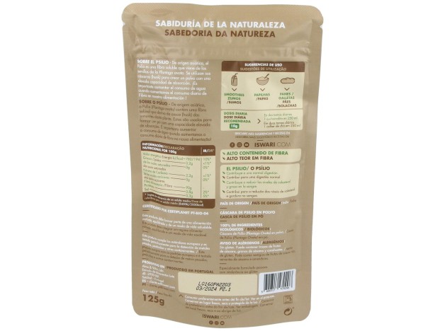 Cascara De Psyllium 125Gr. Bio